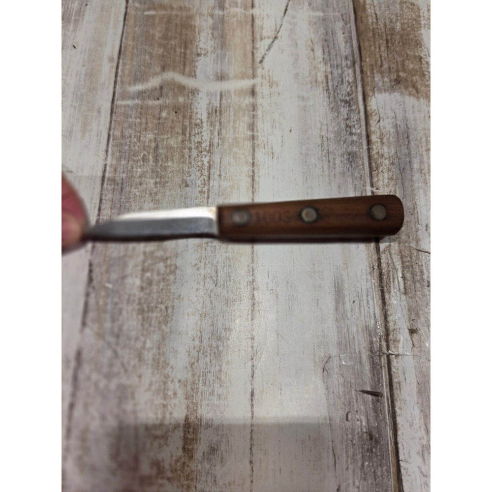 Chicago Cutlery Vintage Knife Set Walnut Wood Handles‎ with Block 7-Piece Set - Picture 8 of 16